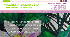 Desktop Screenshot of beautifulhearing.com