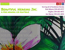 Tablet Screenshot of beautifulhearing.com